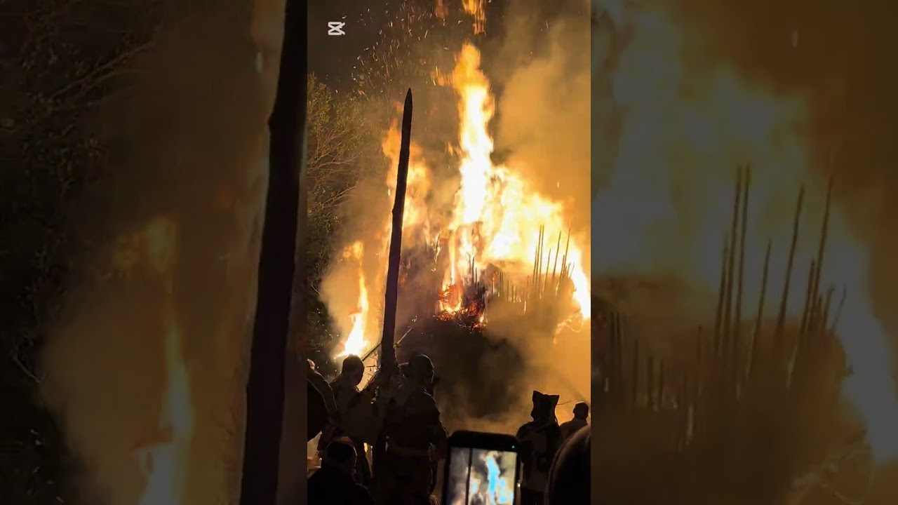 日本一危険⚠️と言われる鳥羽の火祭りに行きました。