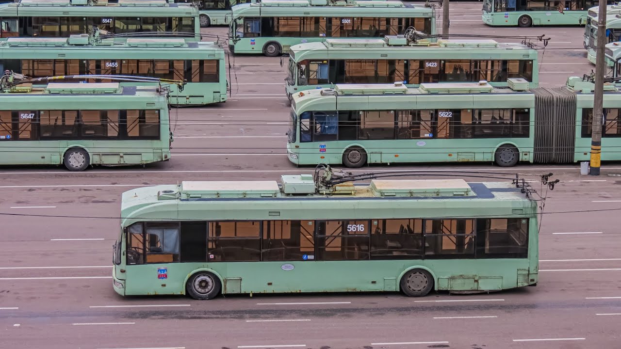 ПОЕЗДКА в троллейбусе БКМ-321 (БОРТ.№5616) маршрут №59