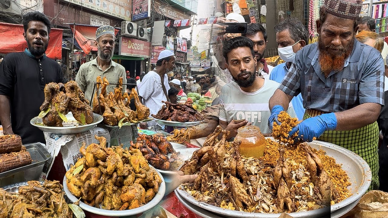 Traditional and Popular Ramadan Special Iftar Market in Dhaka - Chawkbazar - Bangladeshi Street Food