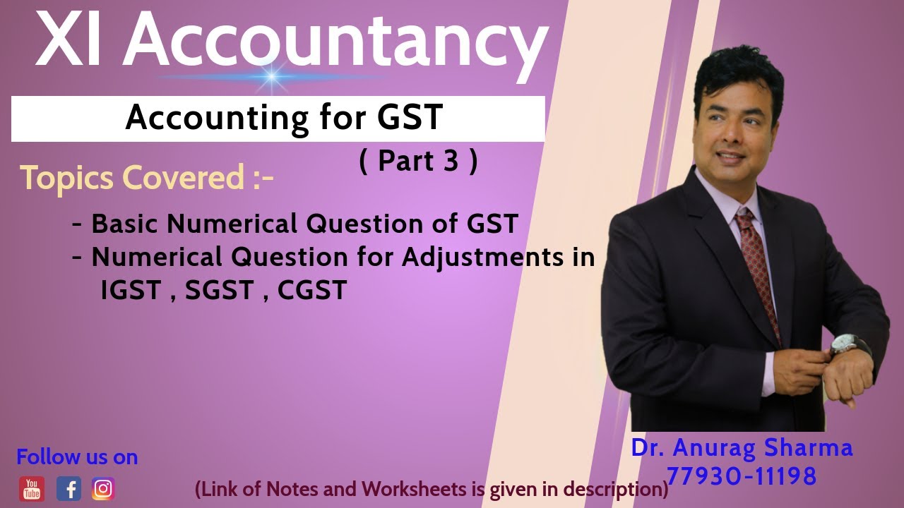 10.3 GST (Goods and Service Tax)