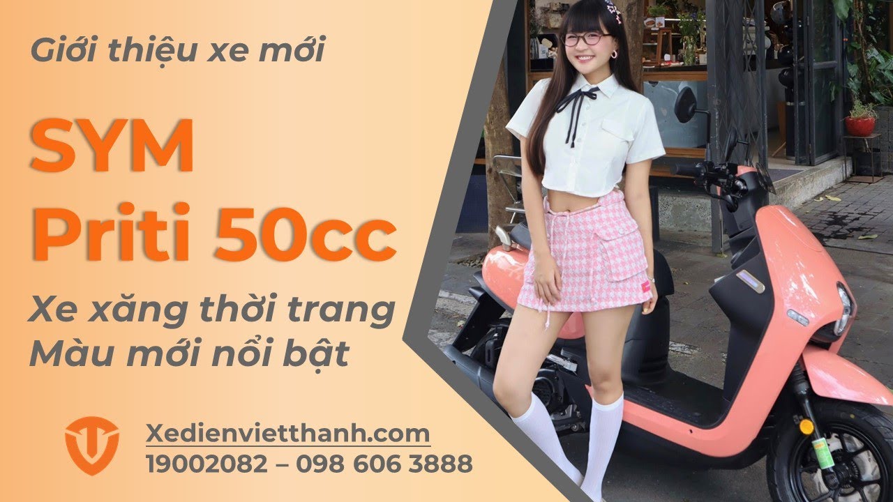 SYM Priti 2025 Với 2 Màu Mới Cực Cá Tính – Học Sinh Nào Cũng Mê!