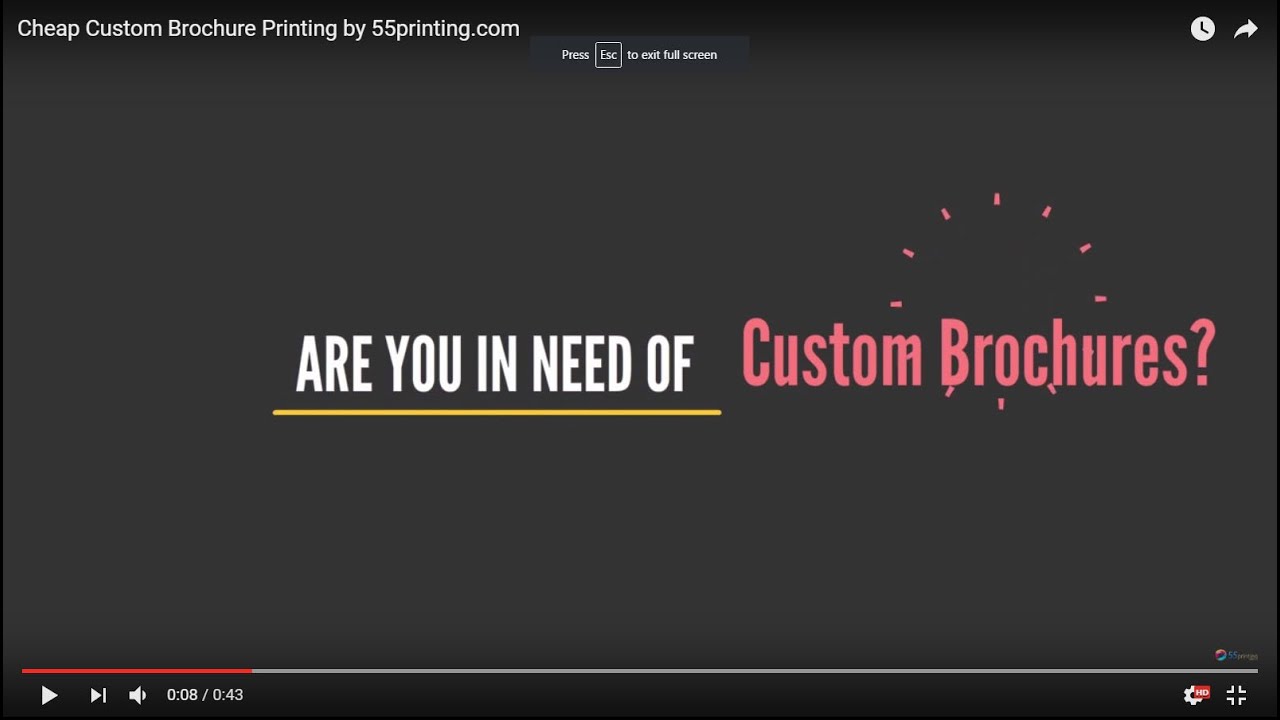 Cheap Custom Brochure Printing by 55printing.com