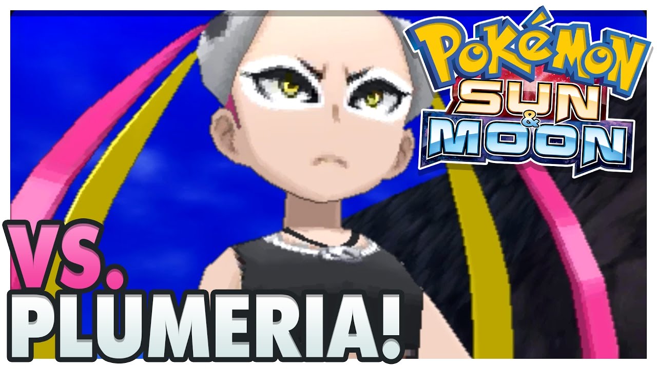 Pokemon Sun and Moon | VS. Plumeria! (1st Battle)
