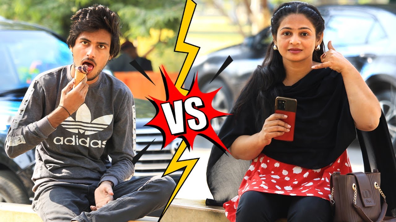 Blind Boy Eating Ice-Cream