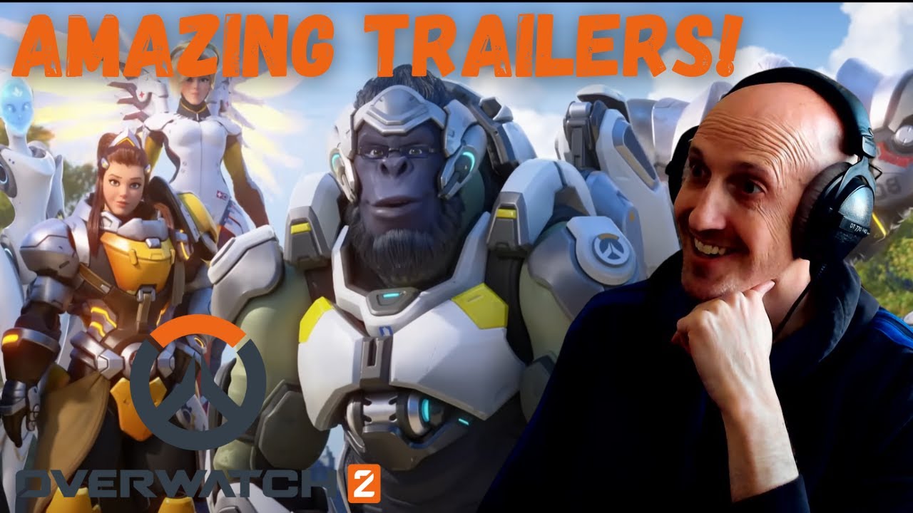 Over 4 hours of Overwatch Hero Trailers, Animated Shorts and more REACTIONS!