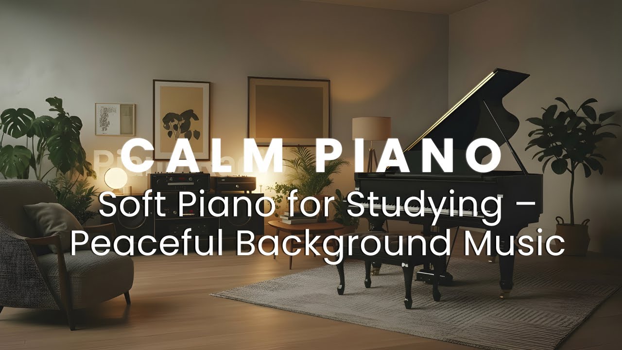 Soft Piano for Studying – Peaceful Background Music