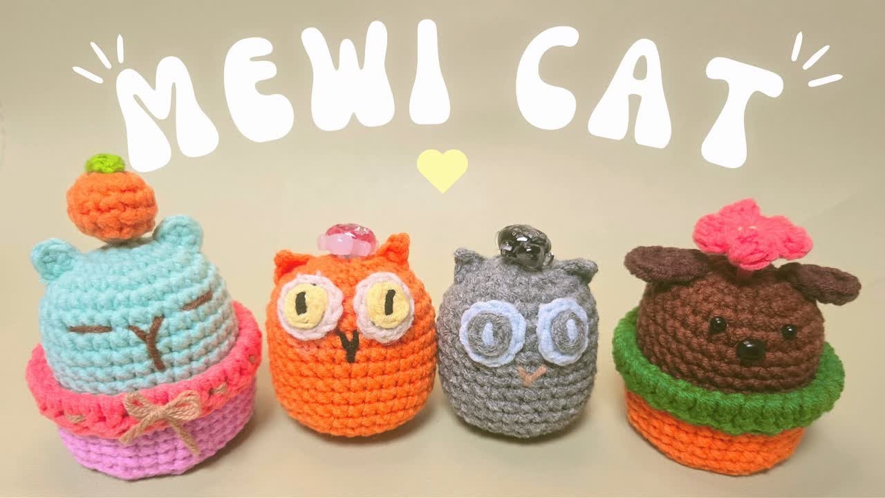 냥냥이파 모여요 🐱 | 뮤이켓 화분 완성 (Mewi Cat Planter)