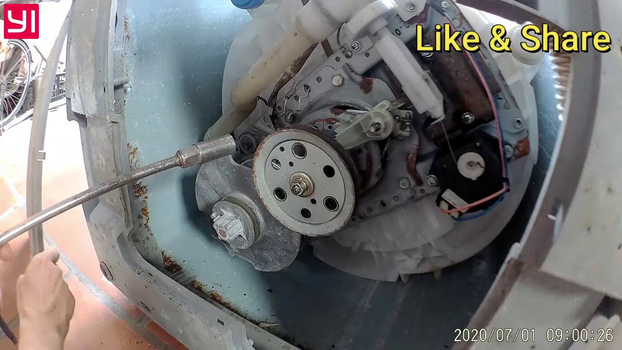 Hướng dẫn bắt bệnh máy giặt sanyo bị kêu bi moto hay kêu bi số