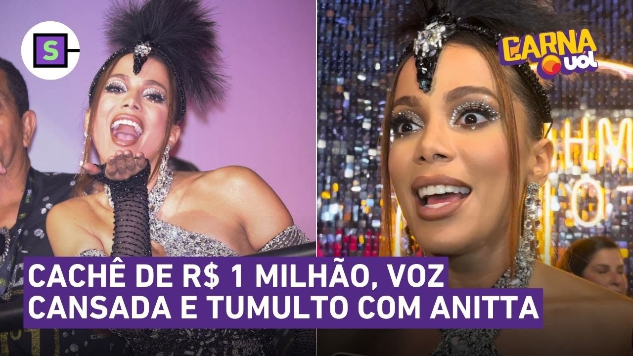 Anitta abre o jogo sobre cachê de R$ 1 milhão na Sapucaí: 'Não é só dinheiro'