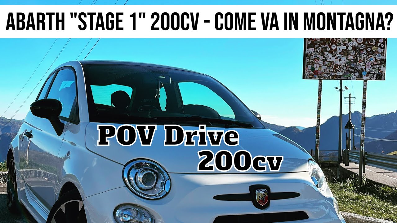 Come si comporta una Abarth 595 Competizione Stage 1 in montagna? [Passo Zambla]