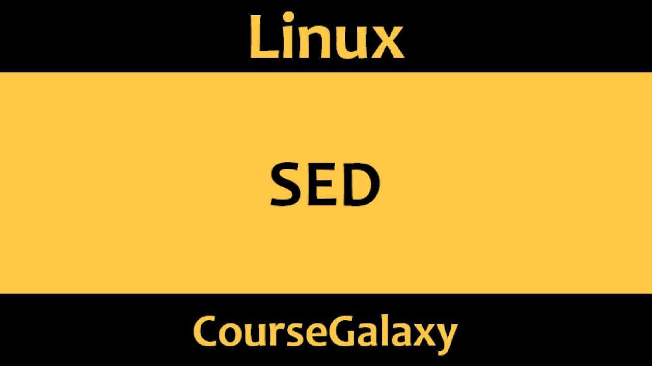 sed command in Linux / Unix