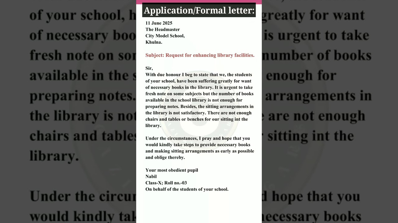 Application request for enhancing library facilities | application for increasing library facilities