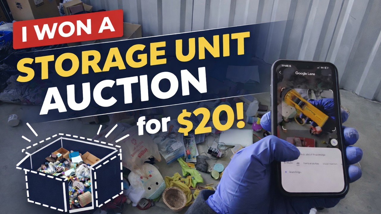 I won a STORAGE UNIT on AUCTION for $20, what's inside?!