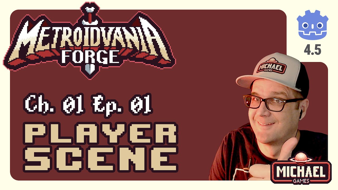📖01 ‣ 📼01 ‣ Сцена игрока ‣ Metroidvania Forge Godot 4 Обучающая серия