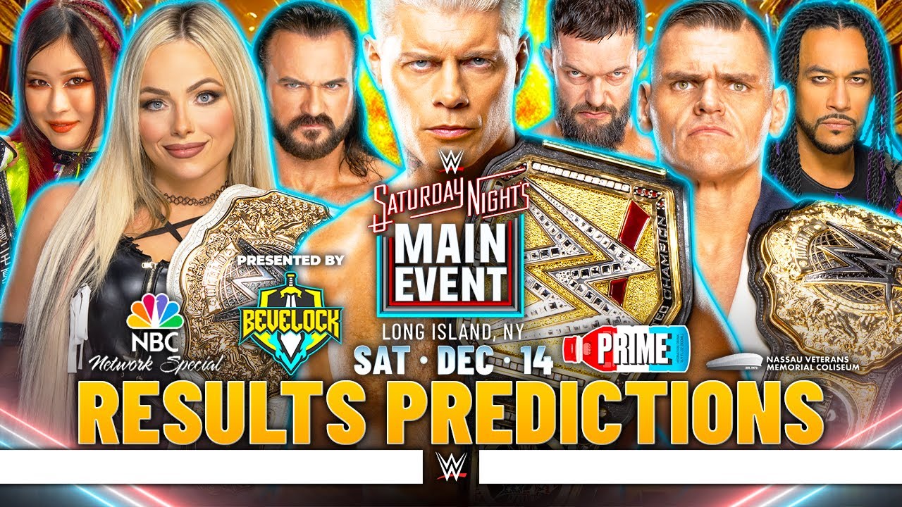 WWE Saturday Night's Main Event 2024 - Results Predictions