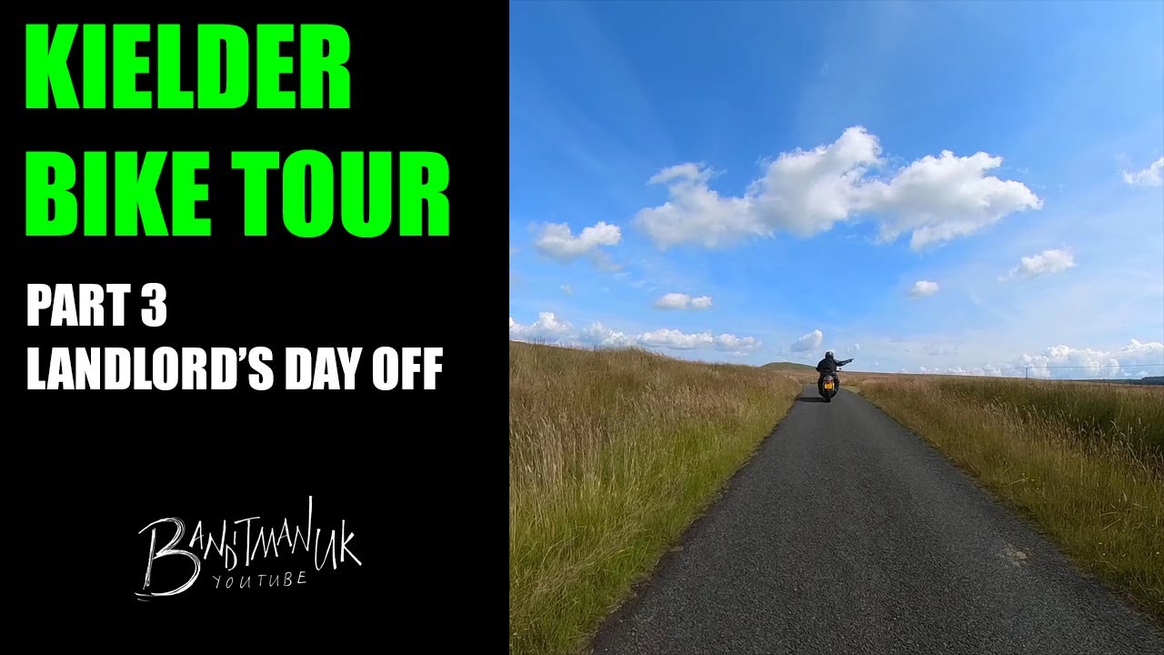 kielder Motorcycle Tour part 3 Landlord's day off. Hermitage Castle by drone and Insta 360 camera 4K