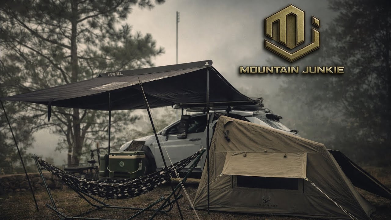 Solo Car Camping on a Mountain Ridge |  Peaceful, Cold Weather, Tactical | Tomount | Benguet