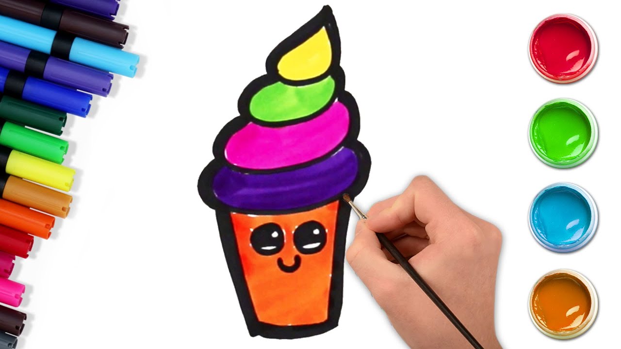NOVO! Aprenda a Desenhar de Sorvete | Desenho fácil | Chiki Art Brazil