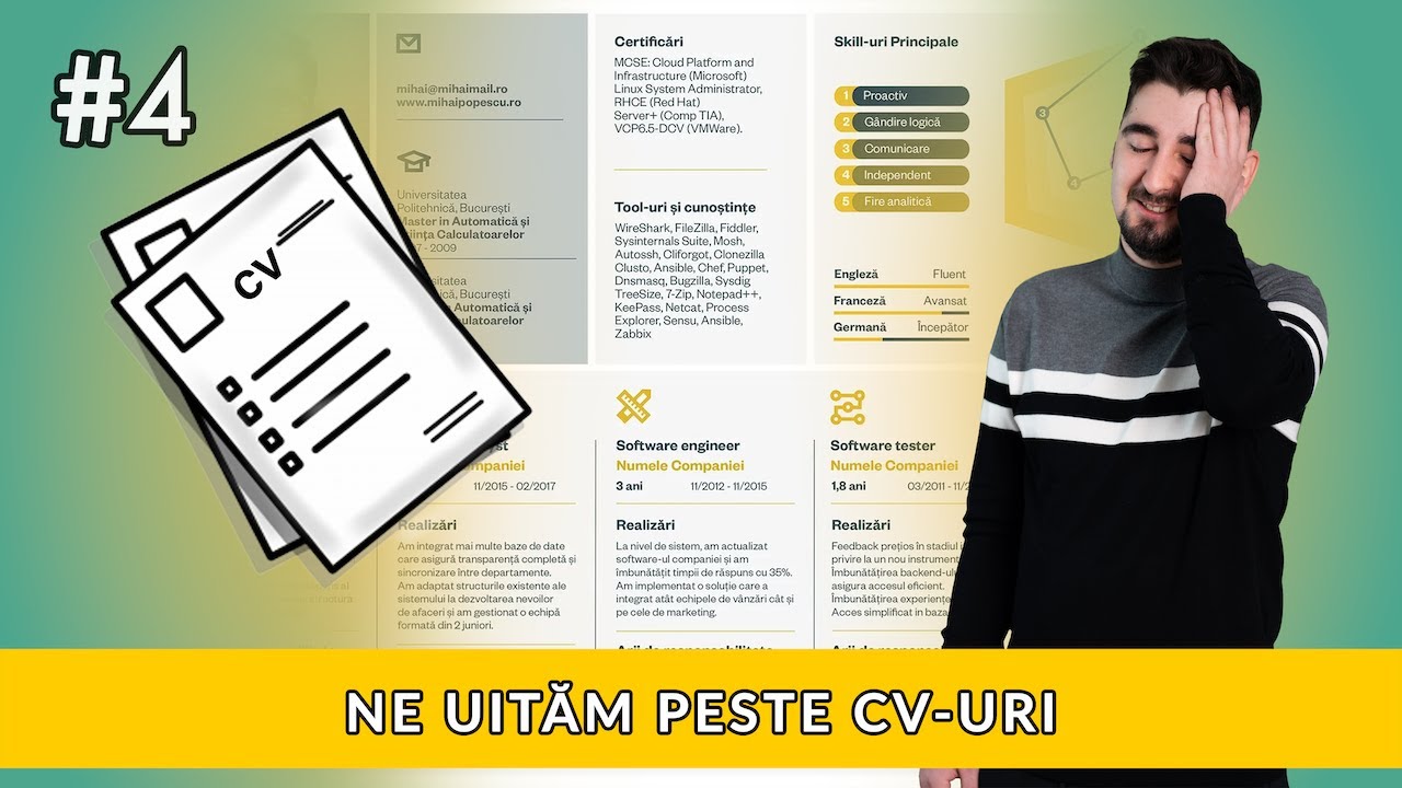 Ne uităm peste CV-uri - #4