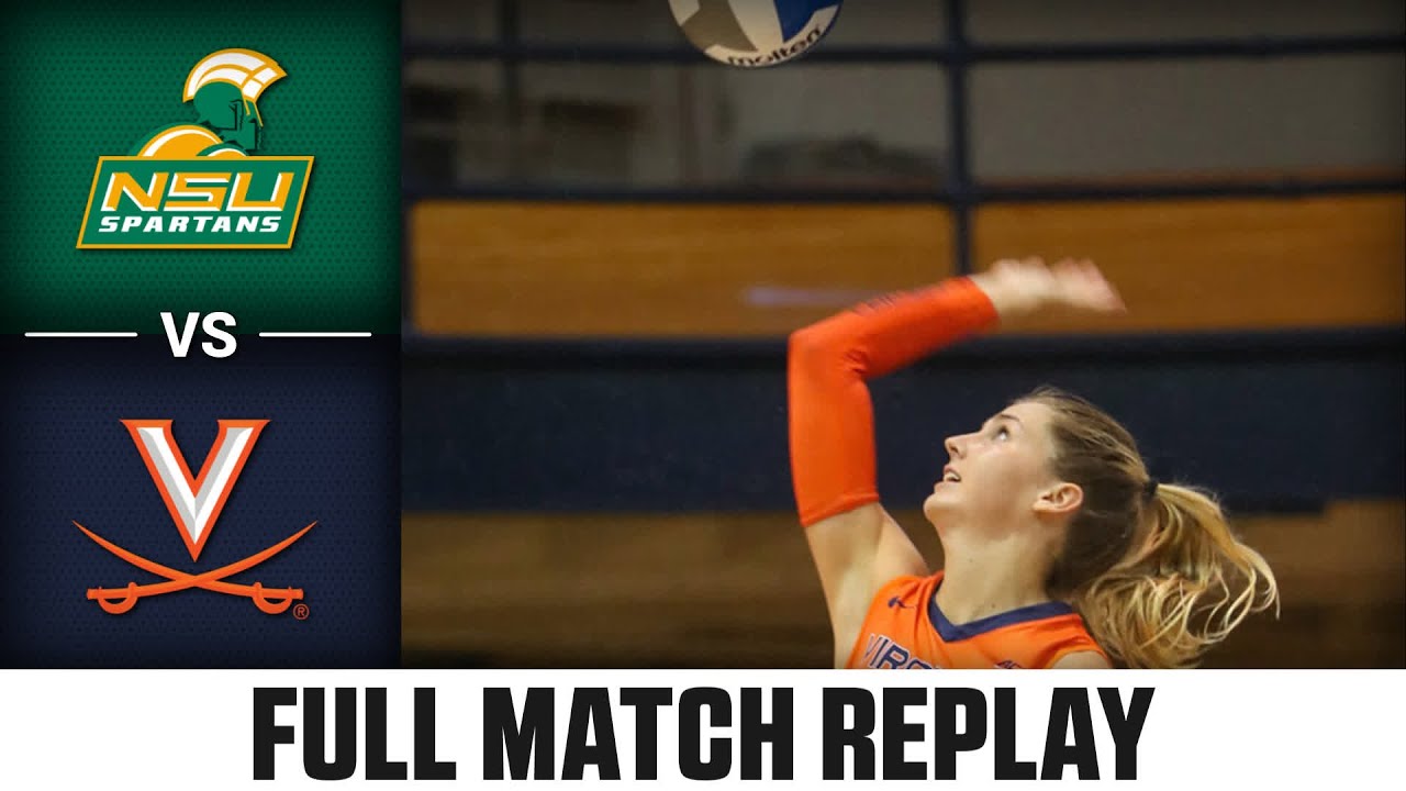 Norfolk State vs. Virginia Full Match Replay | 2023 ACC Volleyball