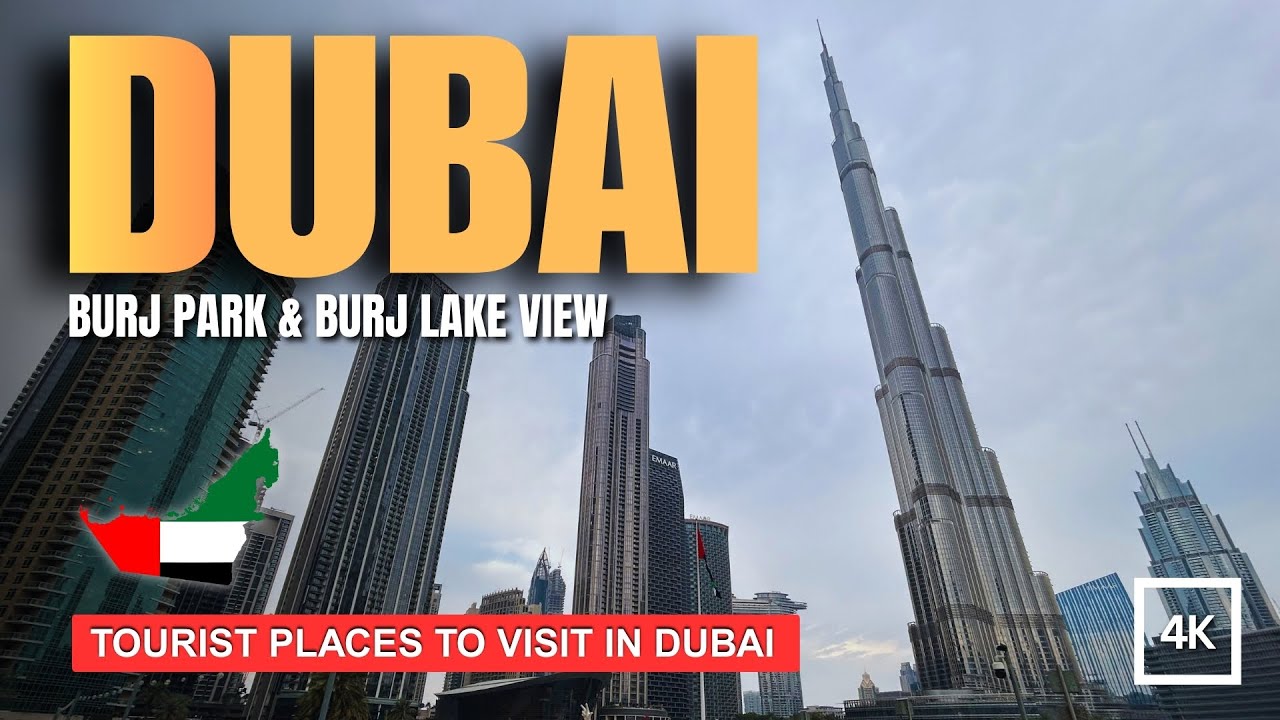 DUBAI, UAE 🇦🇪 Downtown & Burj Khalifa Lake view 2026 | Luxury City Ambience Walking Tour 4K
