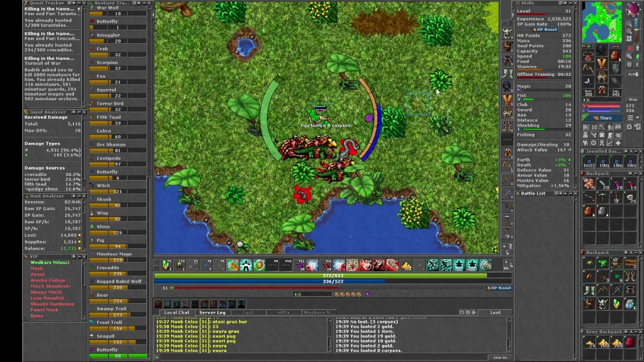 Tibia - PART2 - Finalizando - Change World para ativar amanh&atilde; - Twisted Waters World Change - Monk1