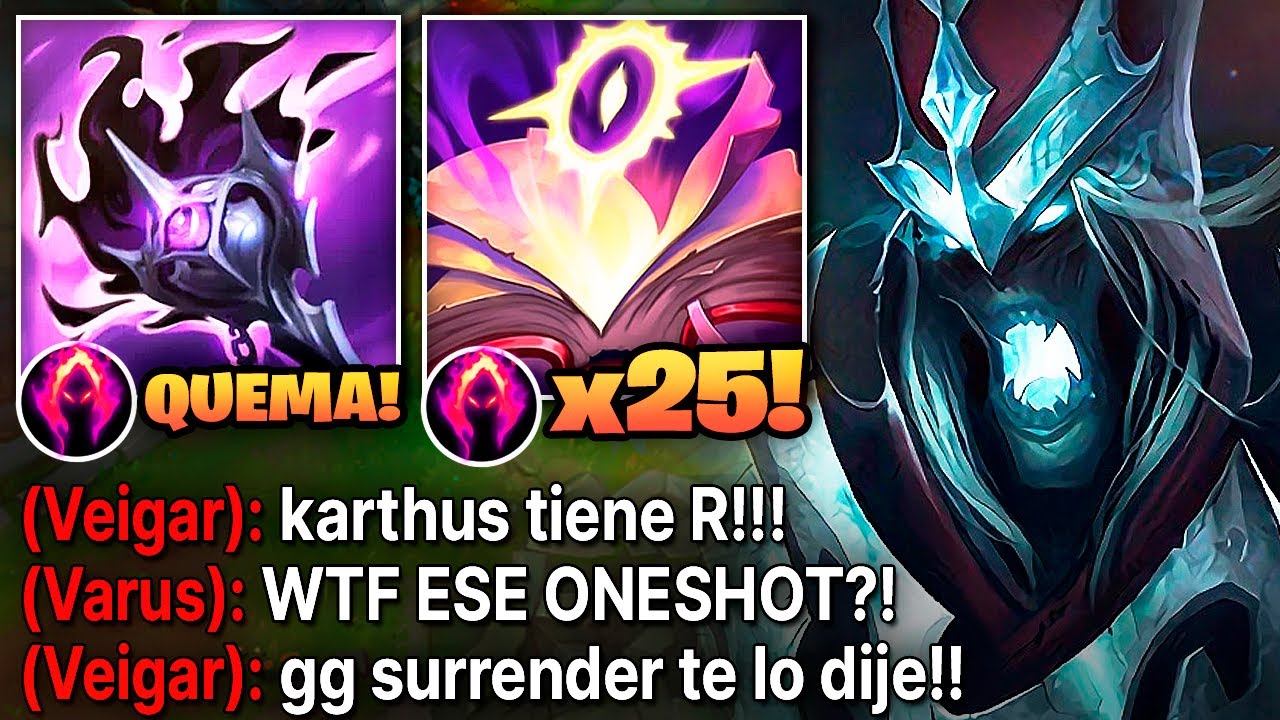 Karthus Pero Cada R quita el 80% de Vida con esta Build