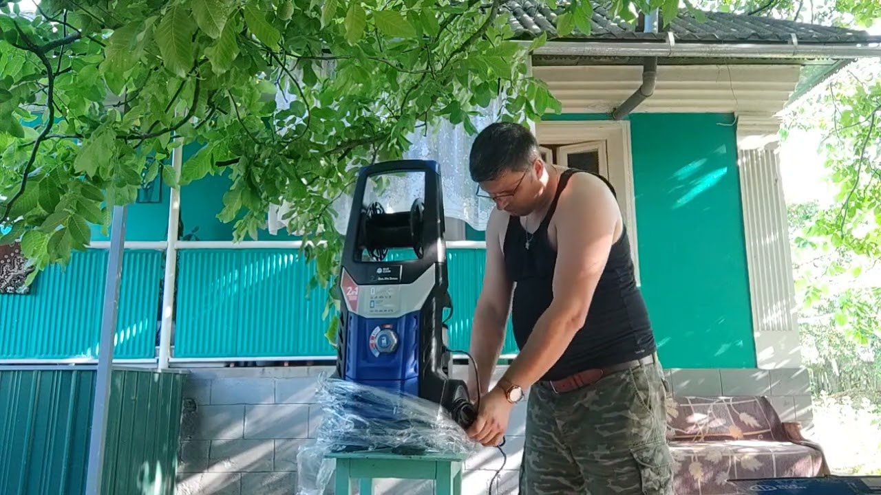 Распаковка мойки высокого давления Annovi Reverberi Blue Clean 2.A DHS