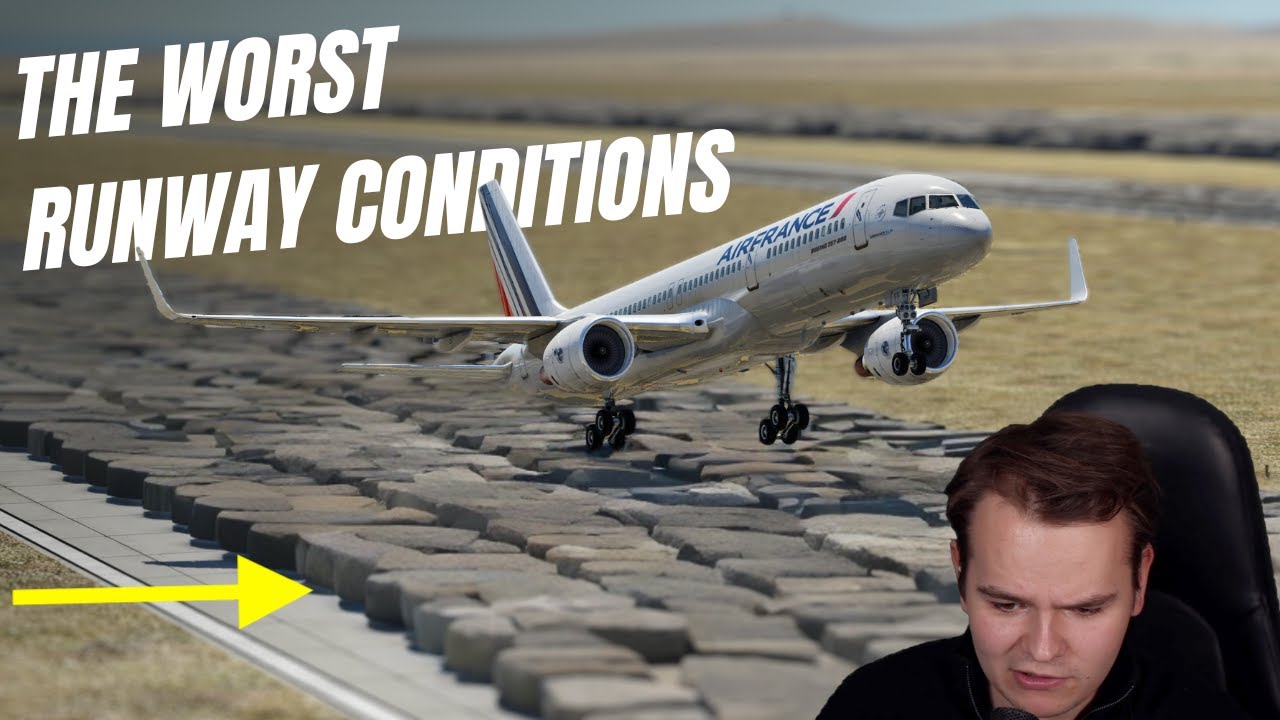 Landing but the RUNWAY gets continously WORSE