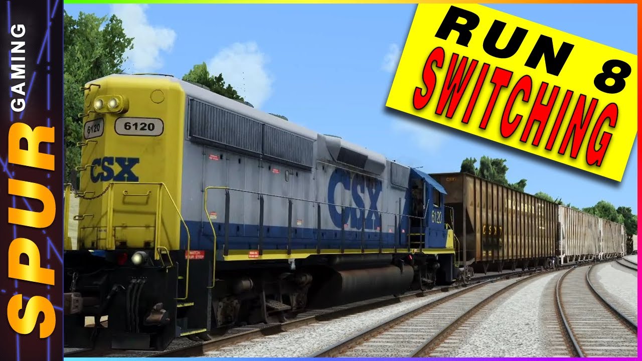 Switching and Kicking Cars on the Railroad | Run 8 Train Simulator Gameplay