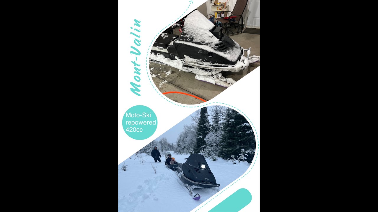 Ride Repowered Moto ski 420cc, Mont-Valin 02-01-2025