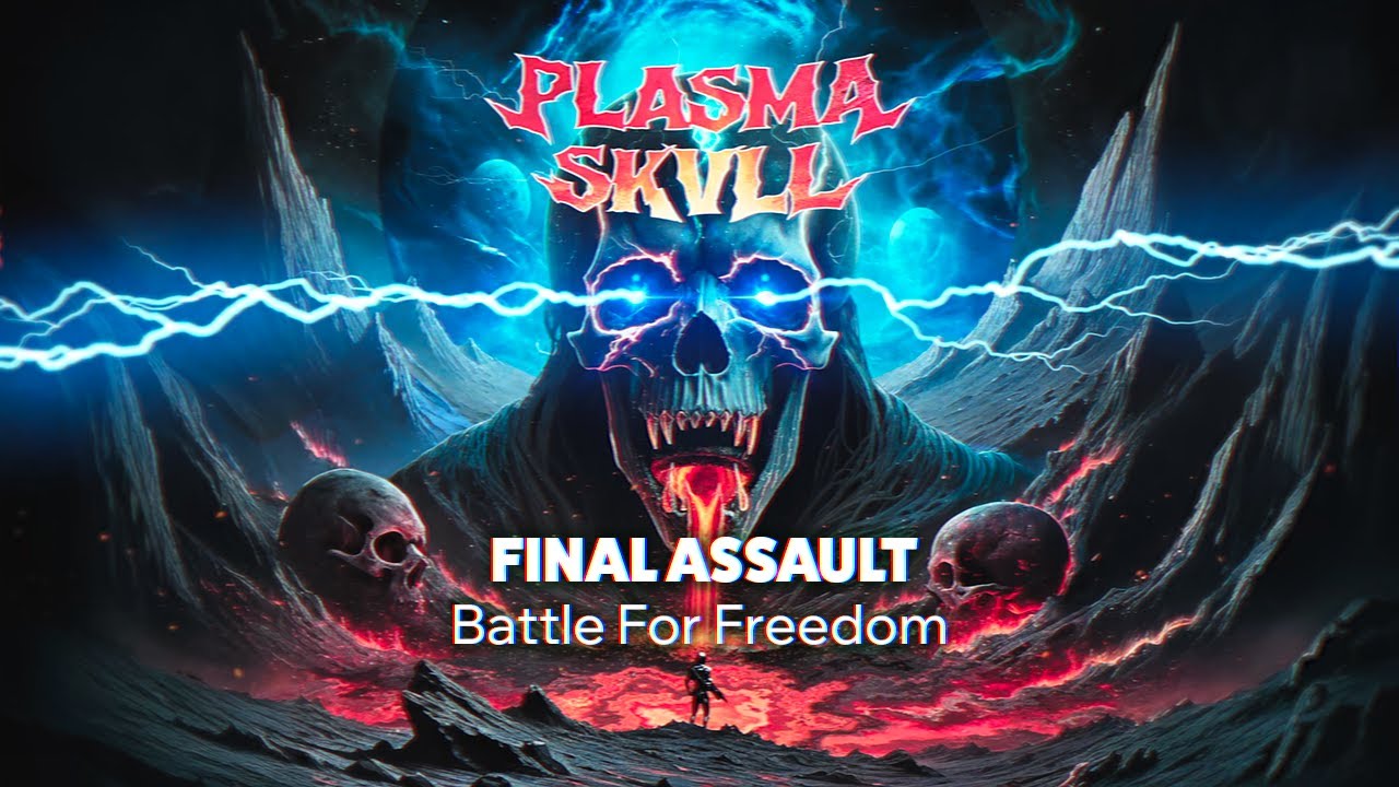 Plasma Skull  - Battle For Freedom ☠️⚡️ Synthwave/Darksynth/Shredwave 2025