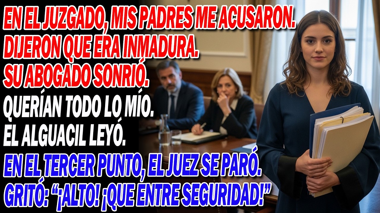 ⚖️😈 Mis padres me arrastraron a juicio por codicia — el final los dejó helados