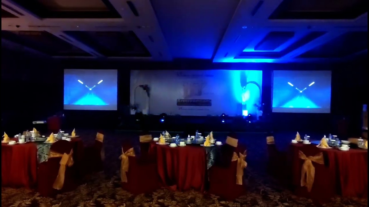 lighting show acara ulang tahun Hotel Swiss bel Danum Palangkaraya Kalimantan Tengah