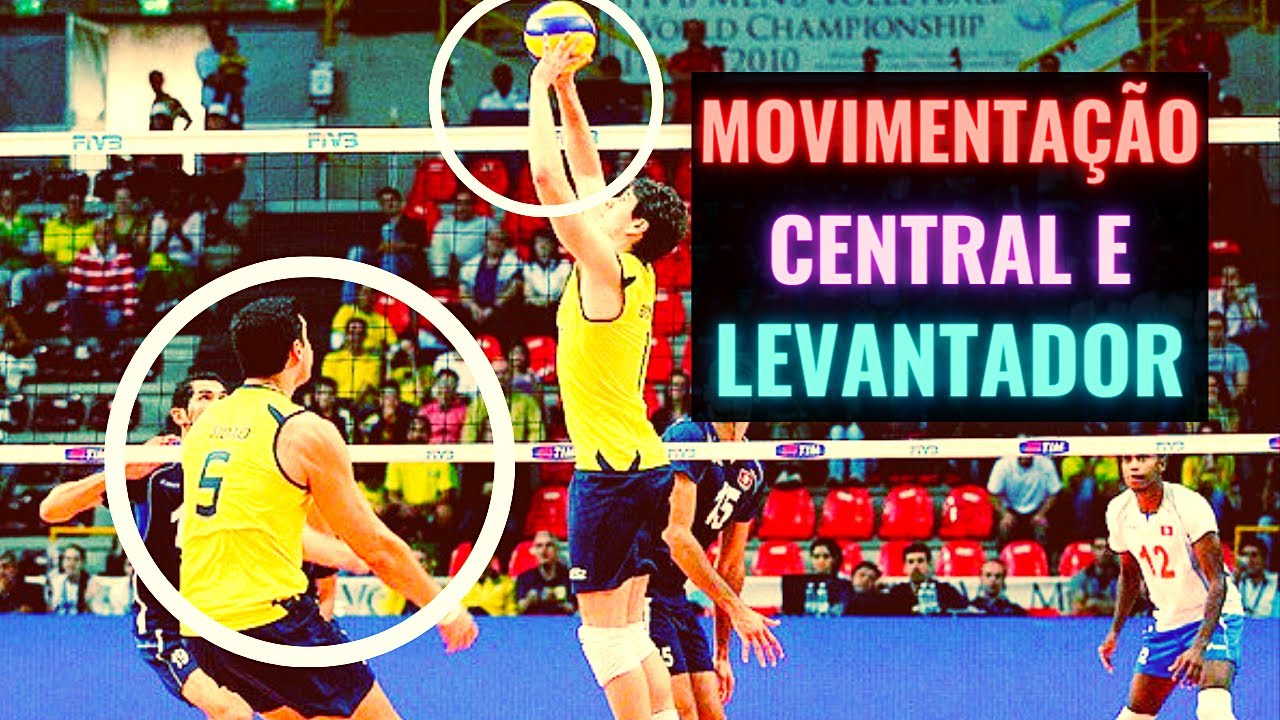 Movimentação Levantador e Central no Vôlei
