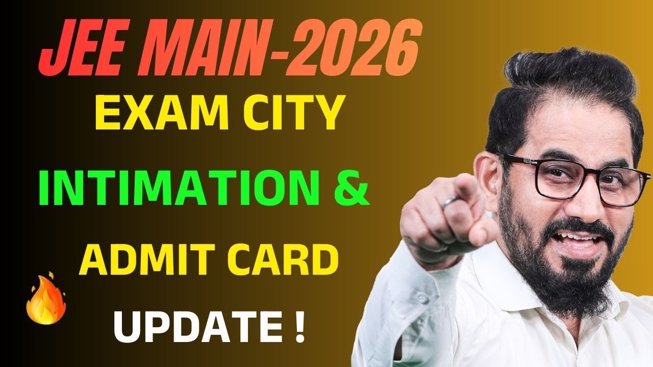 Exam City Intimation & Admit Card Update 🔥 JEE Main-2026 #jee #jeemain #jee2026