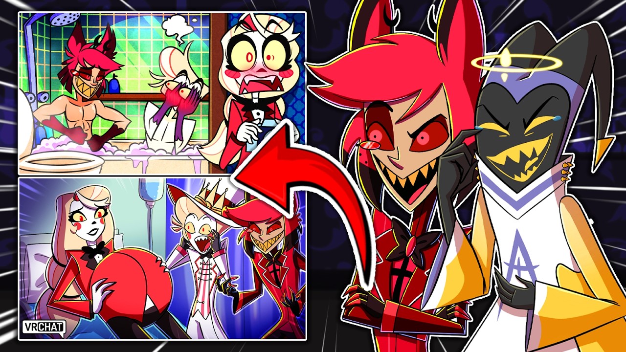 Hazbin Hotel Characters REACT TO Hazbin Hotel VRChat!