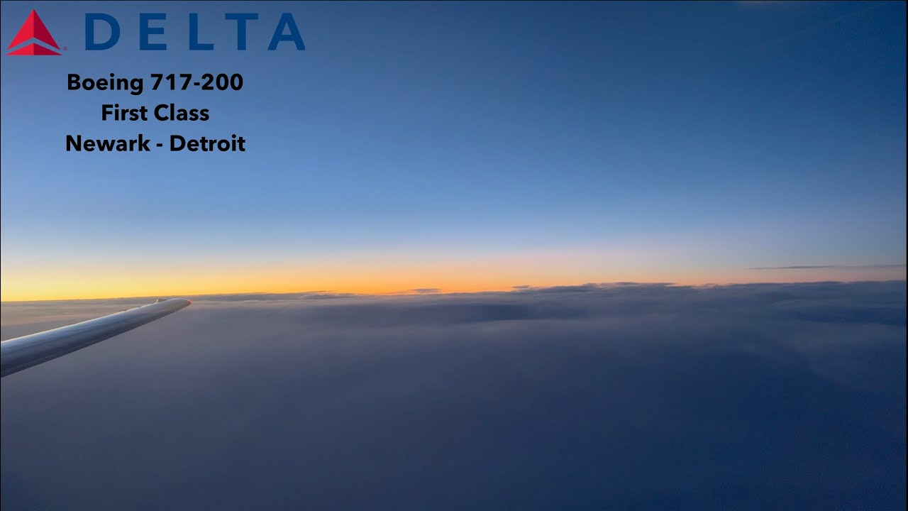 [4K] TRIP REPORT | Delta Airlines (First Class) | Boeing 717-200 | Newark (EWR) - Detroit (DTW)