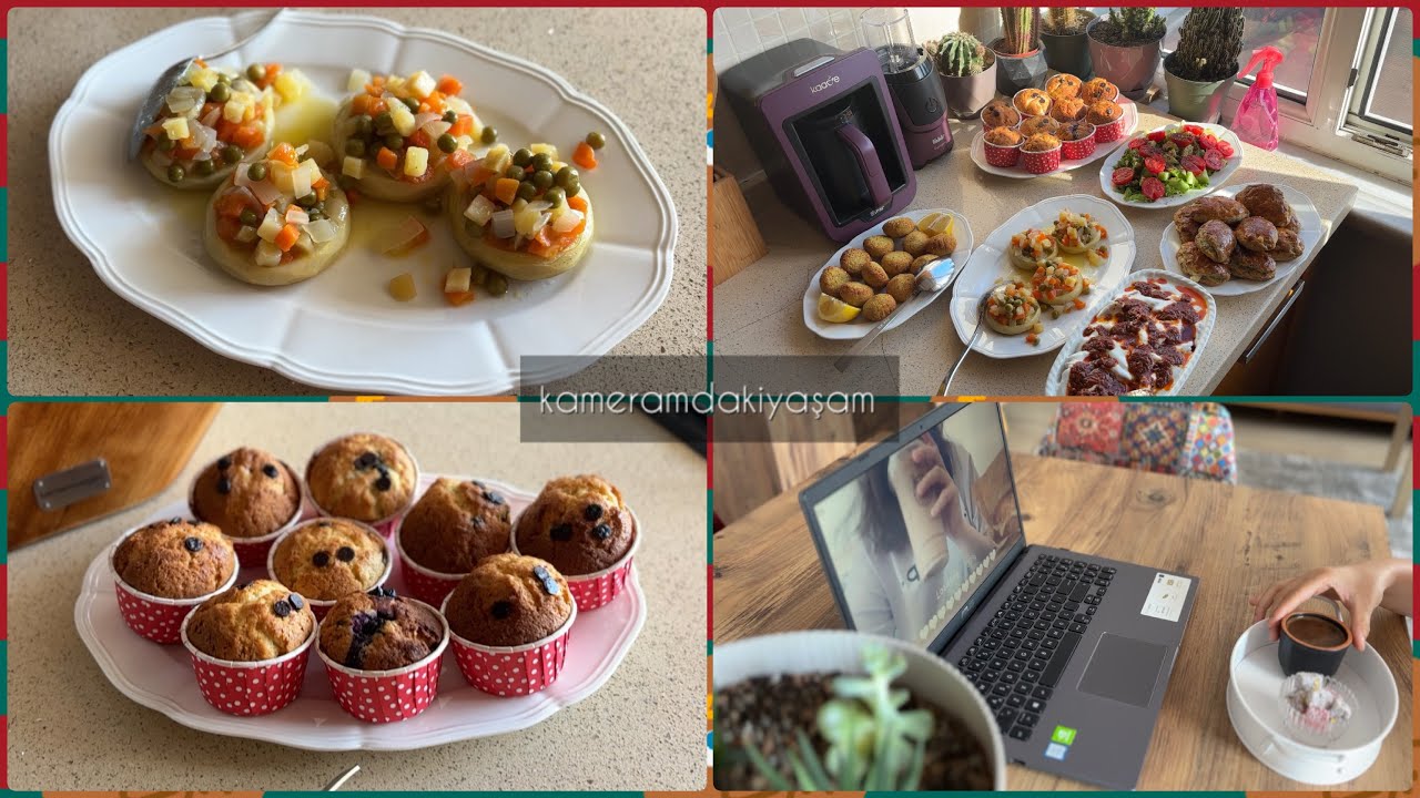 32🌼Sessiz Vlog | Zeytinyağlı Enginar🌱Muffin Tarifi🧁Kolay Yaz Menüsü🌻#viral#viralvideo #asmr #youtube