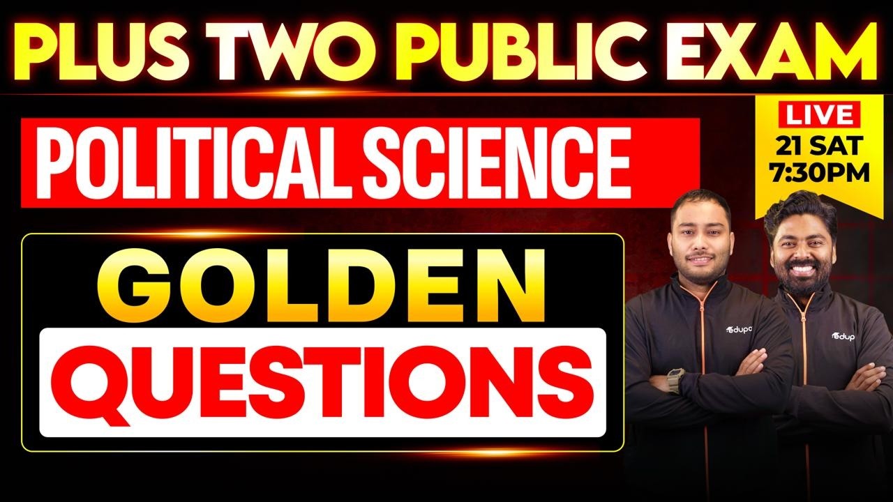 Plus Two Political Science Golden questions| Eduport Plus Two