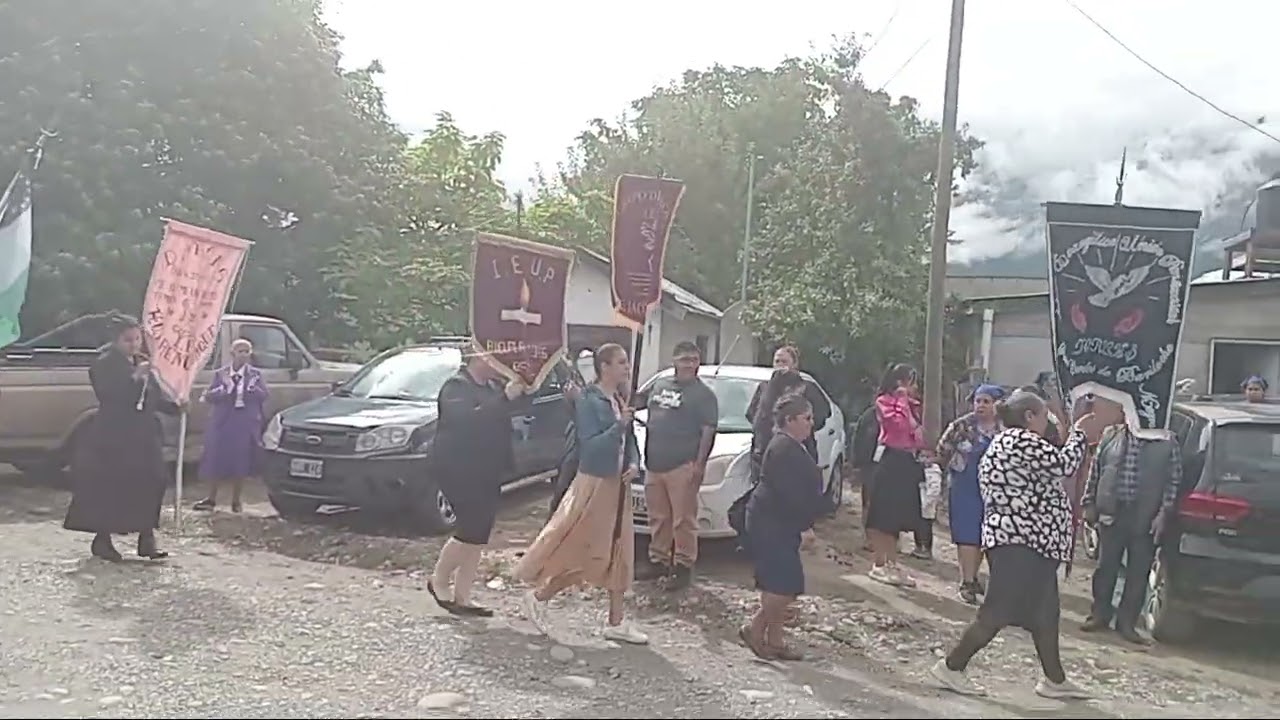 Desfile del dia sabado 14-febrero llegada ala iuep/ El bolsón-Rio negro#congreso de dorcas#ieup 