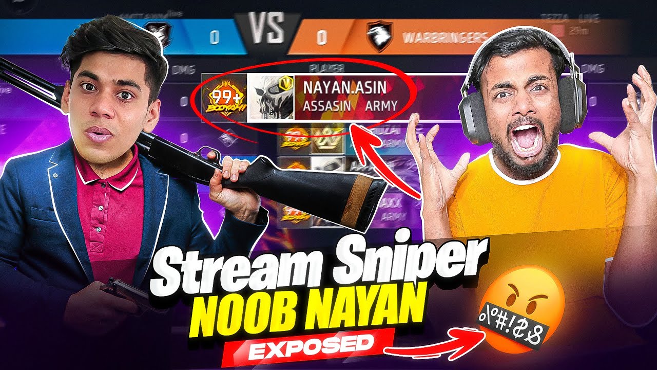 Nayan Asin Exposed🤬घमंडी V-Badge Youtuber loosing After Stream Snipe😤