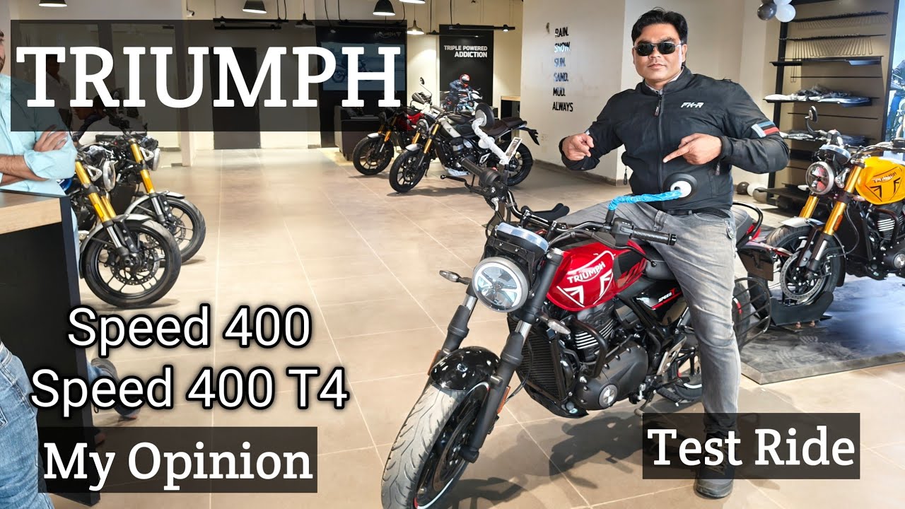 Triumph Speed 400 vs T4 test ride 2024 | Meerut Vlog | DBD Rider |  