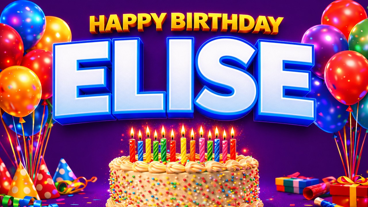 Happy Birthday Elise (Rock) | Special Birthday Song for Elise 🎸