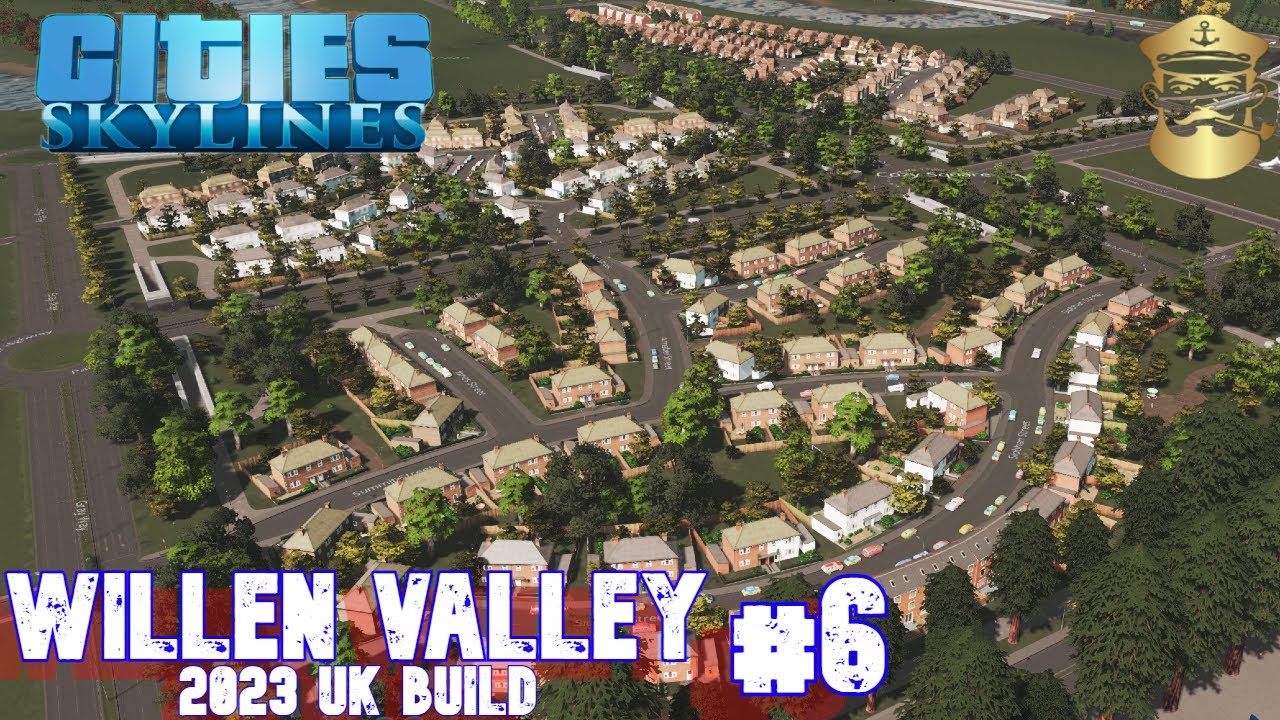 Build a Pedestrian Friendly area, NO TRAFFIC/NO DLC | UK Style | Cities Skylines | Willen Valley EP6