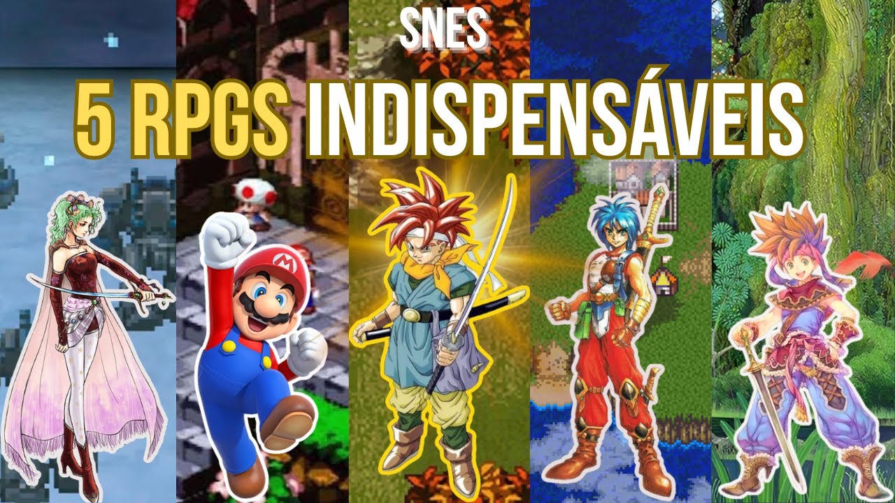 5 RPGs INDISPENSÁVEIS do SNES