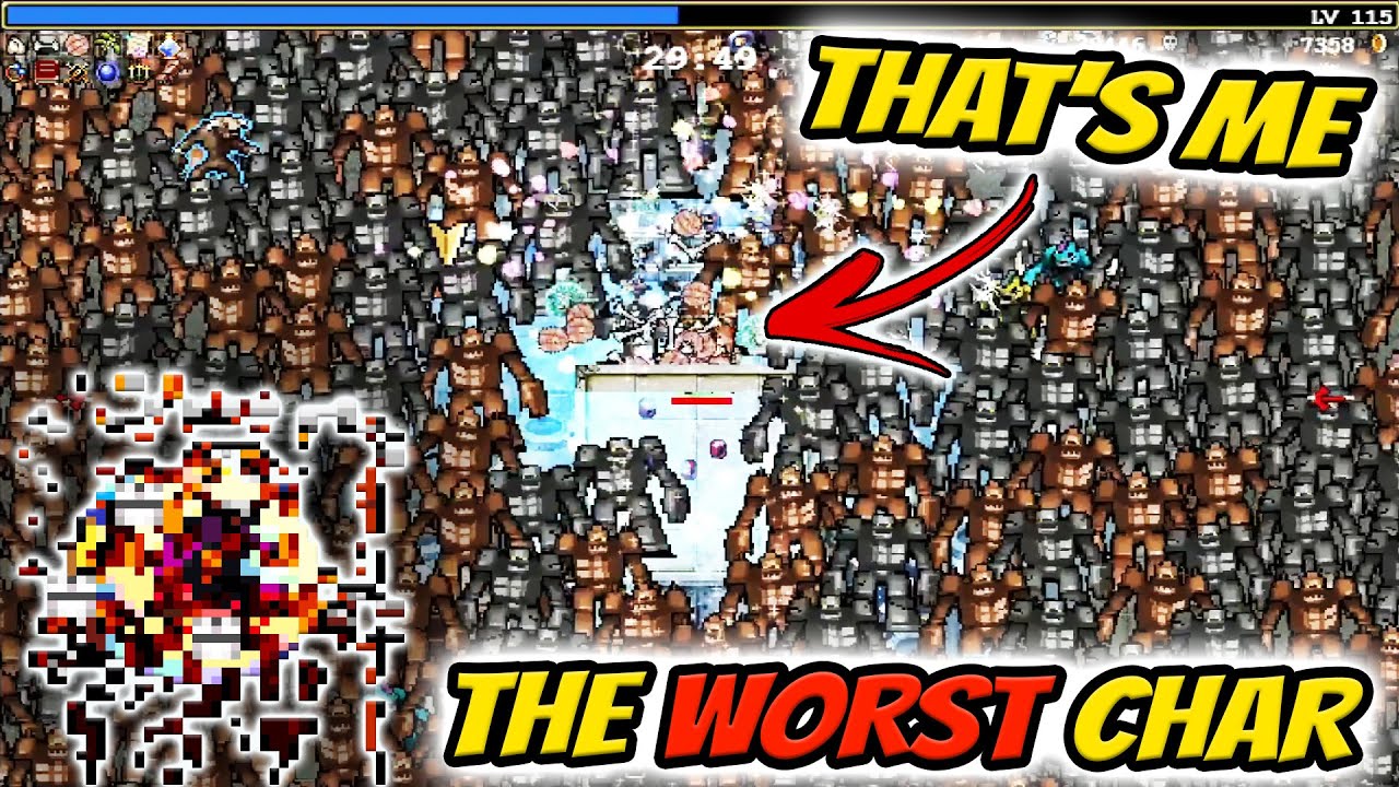 I WON the IMPOSSIBLE: 1 HP and -90% Move Speed in Vampire Survivors