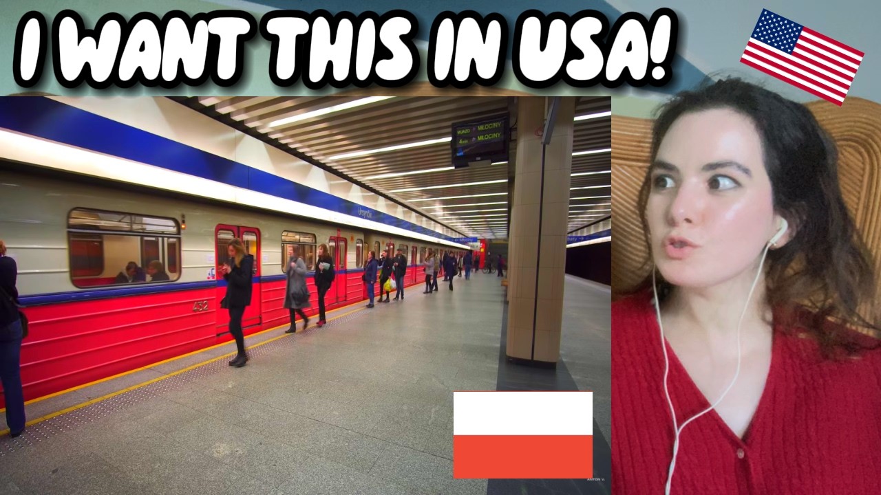 American Girl Reacts to Why Americans Are SHOCKED by Polish Public Transportation!