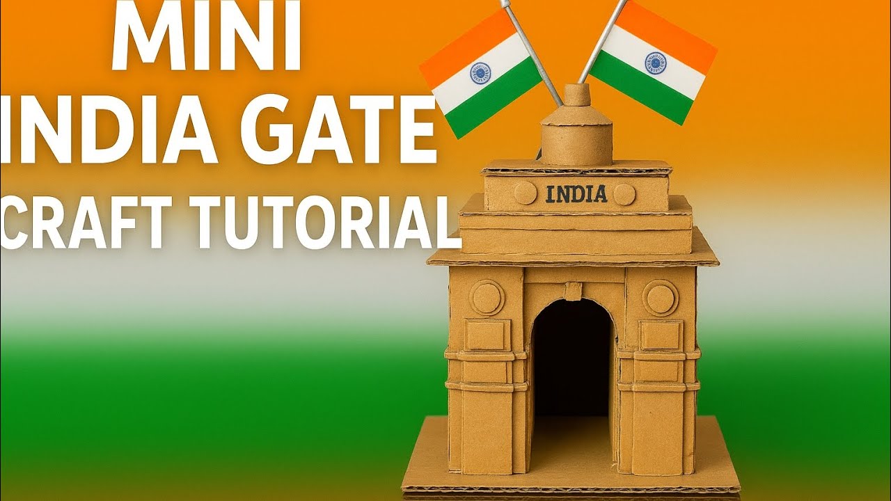 DIY India Gate Model for School Project | Easy Cardboard Craft Tutorial#diy#craft
