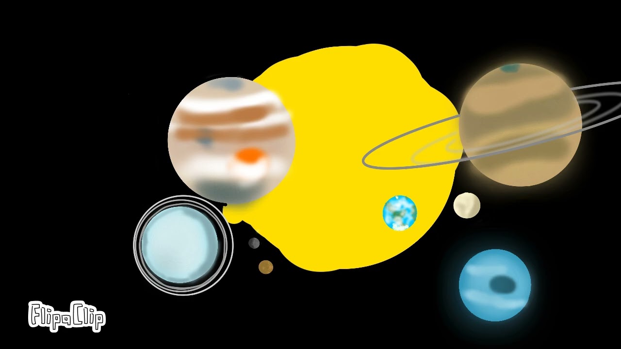 Solar system song in FlipaClip ￼￼